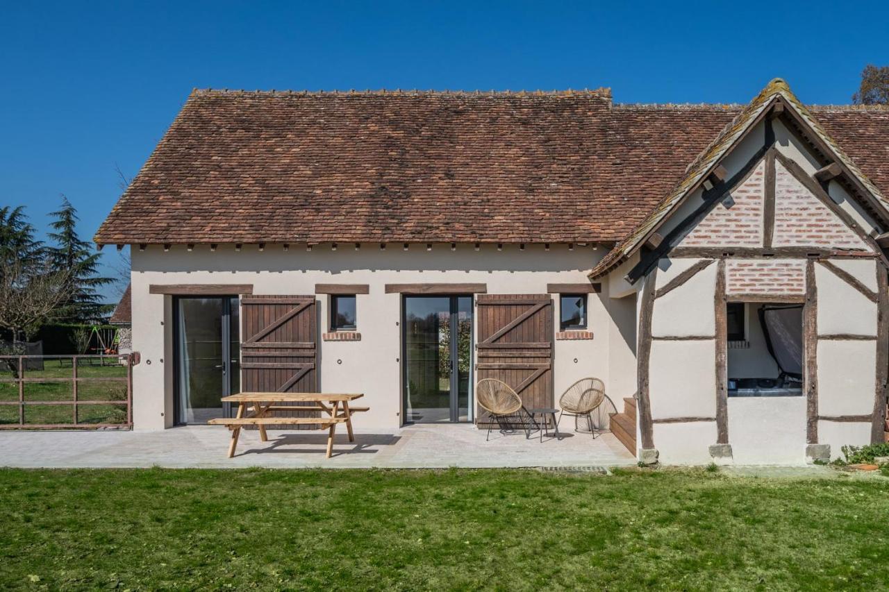 La Grange De Leonie, Chambres D'Hotes Avec Piscine Et Spa Méry-sur-Cher エクステリア 写真